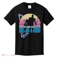 David And Goliath Christian Christianity Retro Kids T-Shirt thumb 0