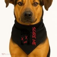 Dark Art Grunge Gothic Women Horror Graphic USA-Made Doggie Bandana thumb 1