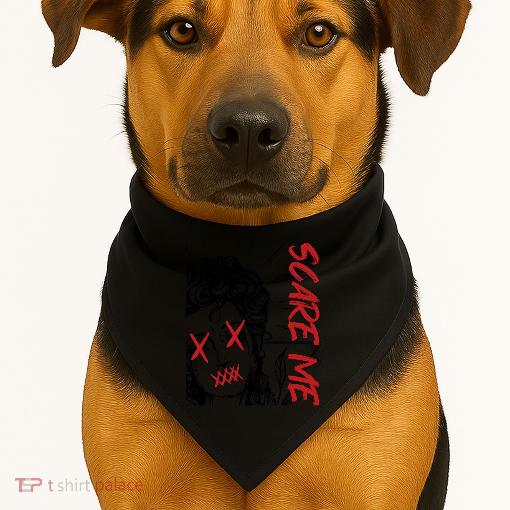 Dark Art Grunge Gothic Women Horror Graphic USA-Made Doggie Bandana
