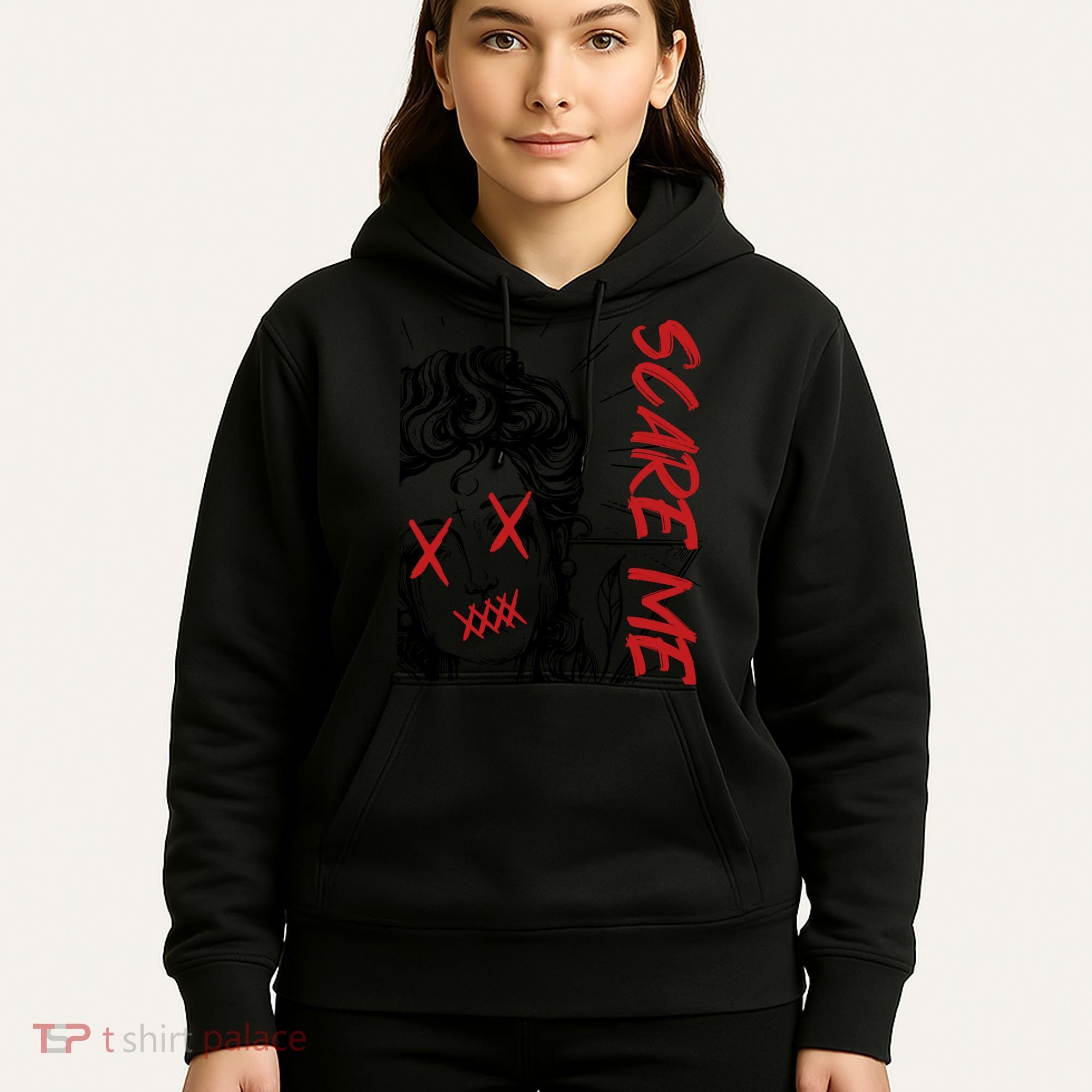 Dark Art Grunge Gothic Women Horror Graphic Hoodie