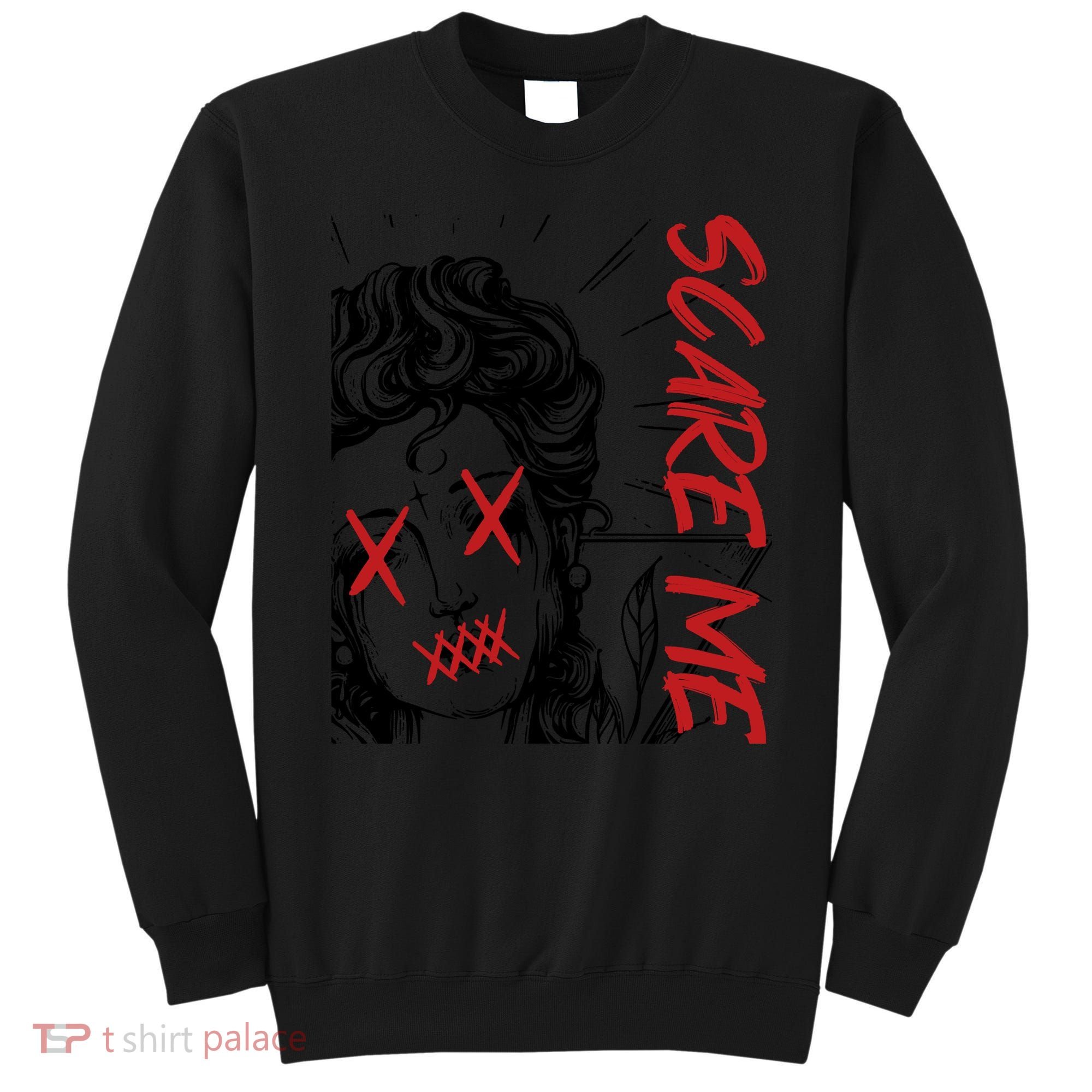 Dark Art Grunge Gothic Women Horror Graphic Sweatshirt