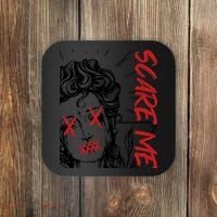 Dark Art Grunge Gothic Women Horror Graphic Coaster thumb 0