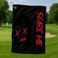 Dark Art Grunge Gothic Women Horror Graphic Golf Towel thumb 1