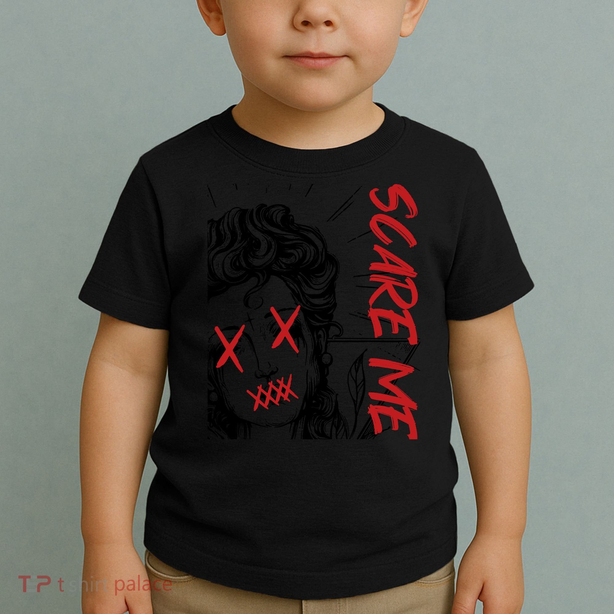 Dark Art Grunge Gothic Women Horror Graphic Toddler T-Shirt