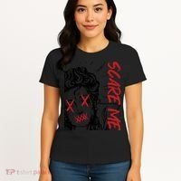 Dark Art Grunge Gothic Women Horror Graphic Women's T-Shirt thumb 4