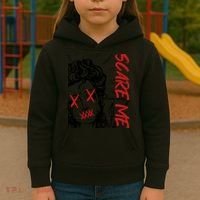 Dark Art Grunge Gothic Women Horror Graphic Kids Hoodie thumb 3