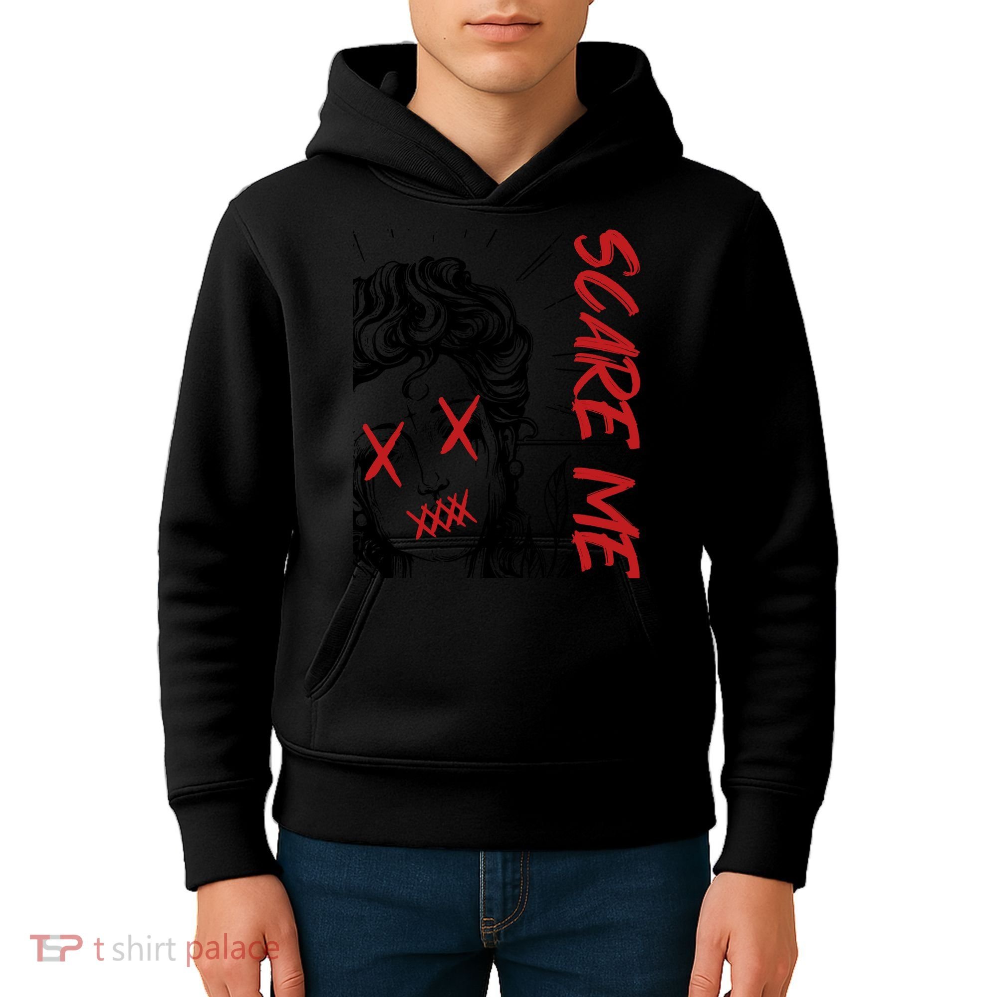 Dark Art Grunge Gothic Women Horror Graphic Kids Hoodie