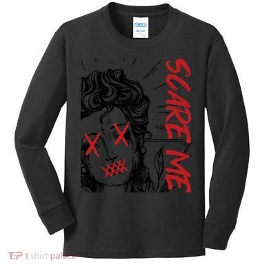 Dark Art Grunge Gothic Women Horror Graphic Kids Long Sleeve Shirt