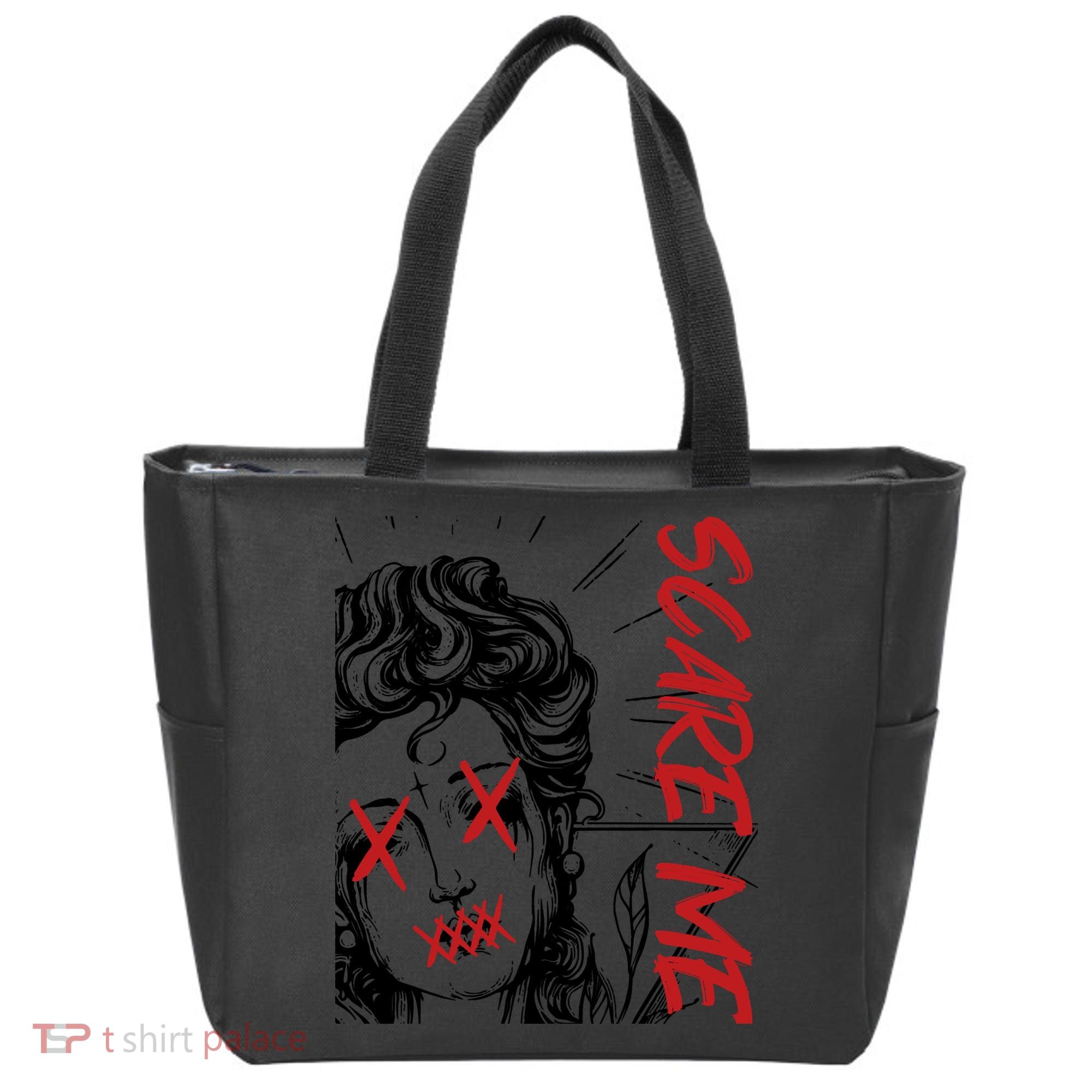 Dark Art Grunge Gothic Women Horror Graphic Tote Bag