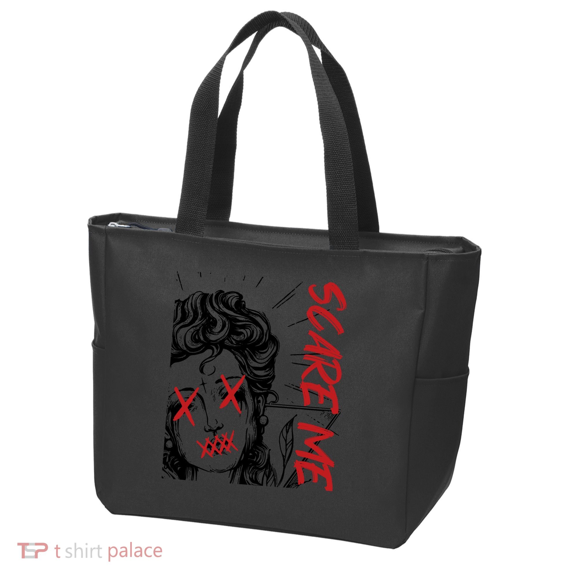 Dark Art Grunge Gothic Women Horror Graphic Tote Bag
