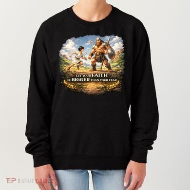 David And Goliath Christian Inspirational Women's Sweatshirt