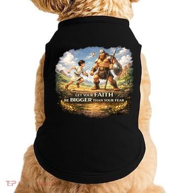David And Goliath Christian Inspirational Doggie Tank