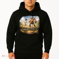 David And Goliath Christian Inspirational Hoodie thumb 2