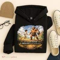 David And Goliath Christian Inspirational Hoodie thumb 4