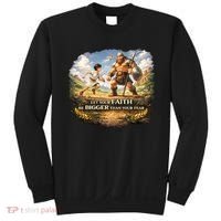 David And Goliath Christian Inspirational Sweatshirt thumb 0