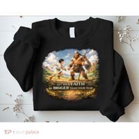 David And Goliath Christian Inspirational Sweatshirt thumb 2