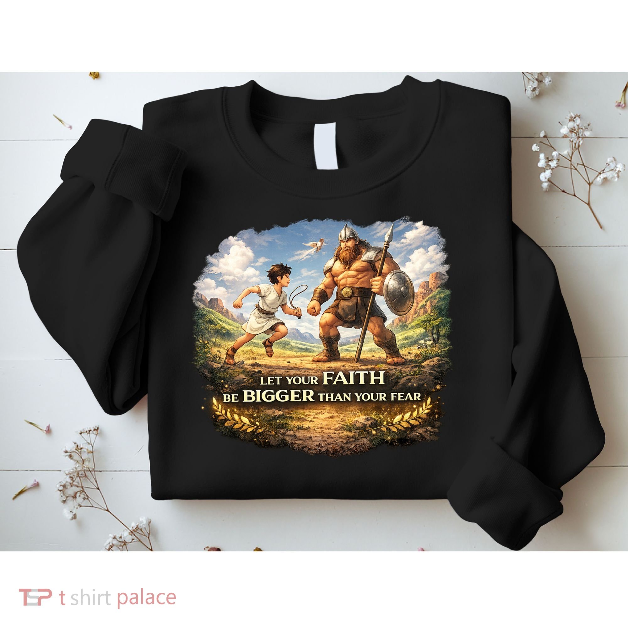 David And Goliath Christian Inspirational Sweatshirt