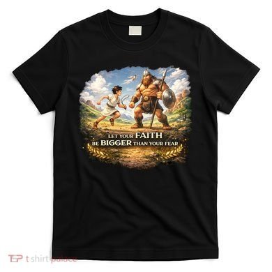David And Goliath Christian Inspirational T-Shirt