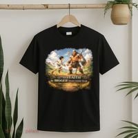 David And Goliath Christian Inspirational T-Shirt thumb 2