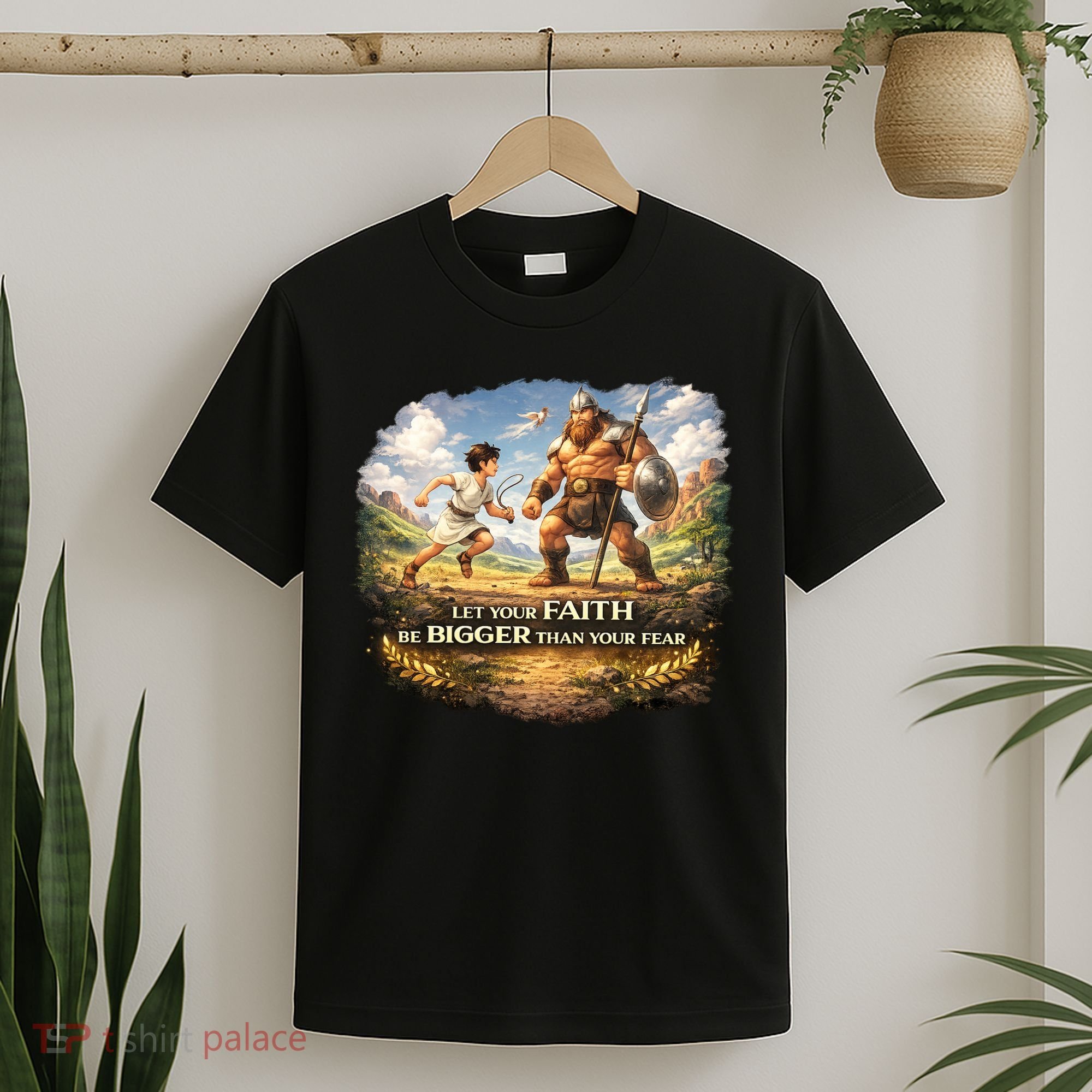 David And Goliath Christian Inspirational T-Shirt