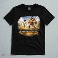 David And Goliath Christian Inspirational T-Shirt thumb 5