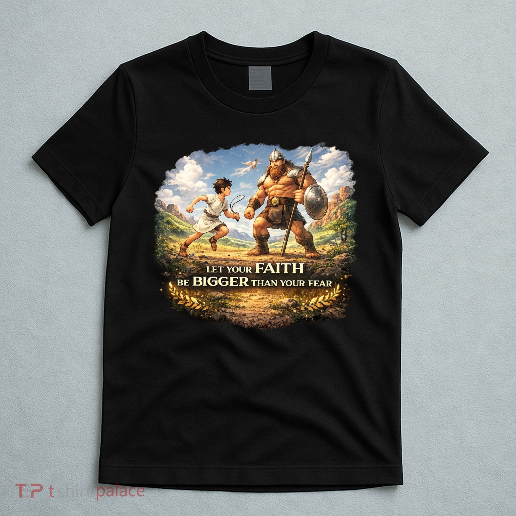 David And Goliath Christian Inspirational T-Shirt