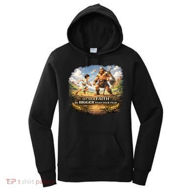 David And Goliath Christian Inspirational Women's Hoodie