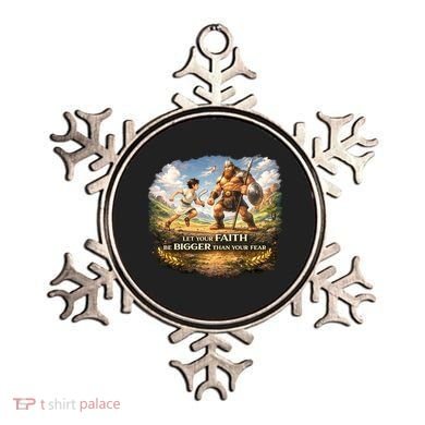 David And Goliath Christian Inspirational Ornament