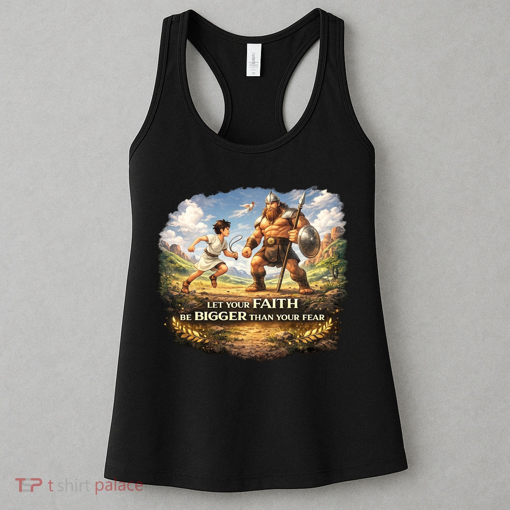 David And Goliath Christian Inspirational Women's Tank Top