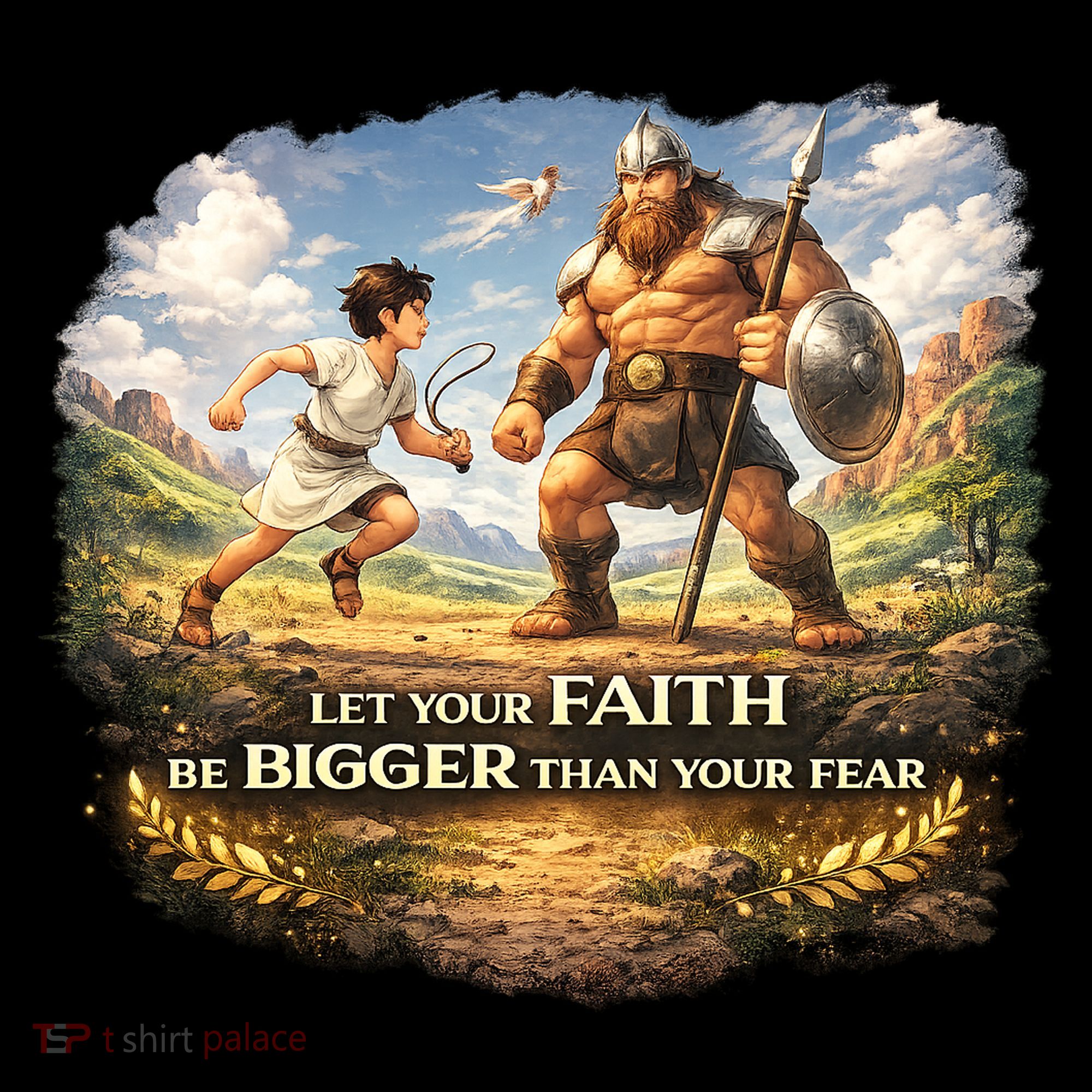 David And Goliath Christian Inspirational Women's Tank Top