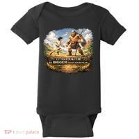 David And Goliath Christian Inspirational Baby Bodysuit thumb 0