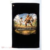 David And Goliath Christian Inspirational Golf Towel thumb 0
