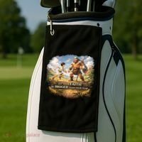 David And Goliath Christian Inspirational Golf Towel thumb 2