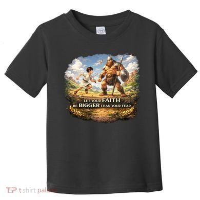 David And Goliath Christian Inspirational Toddler T-Shirt