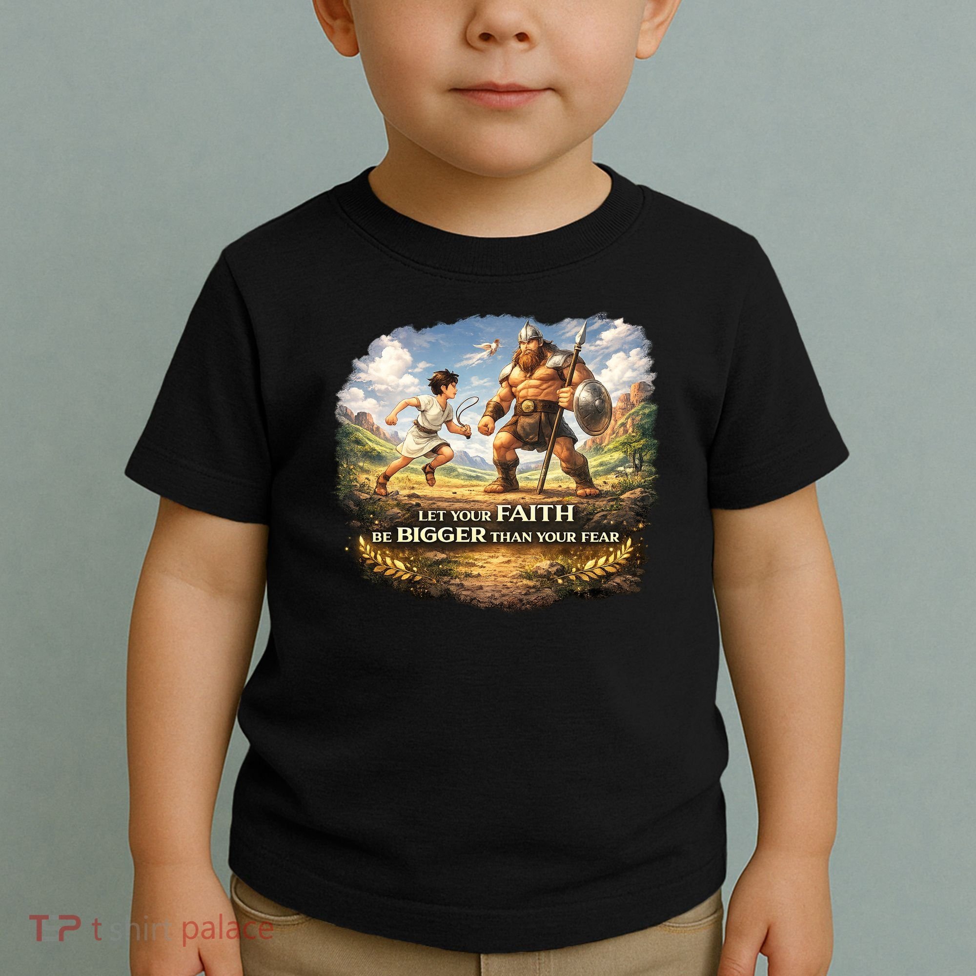 David And Goliath Christian Inspirational Toddler T-Shirt