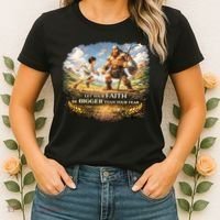 David And Goliath Christian Inspirational Women's T-Shirt thumb 2