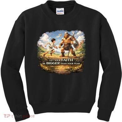 David And Goliath Christian Inspirational Kids Sweatshirt