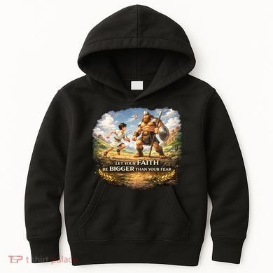 David And Goliath Christian Inspirational Kids Hoodie