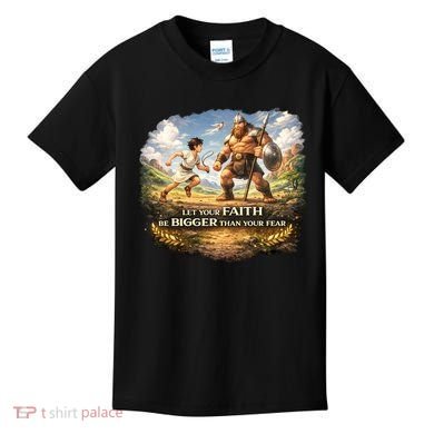 David And Goliath Christian Inspirational Kids T-Shirt