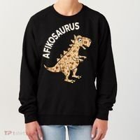 Dinosaur Afiko Hebrew Passover Jewish Funny Women's Sweatshirt thumb 0
