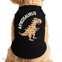 Dinosaur Afiko Hebrew Passover Jewish Funny Doggie Tank thumb 0