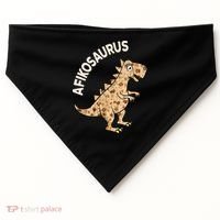 Dinosaur Afiko Hebrew Passover Jewish Funny USA-Made Doggie Bandana thumb 0