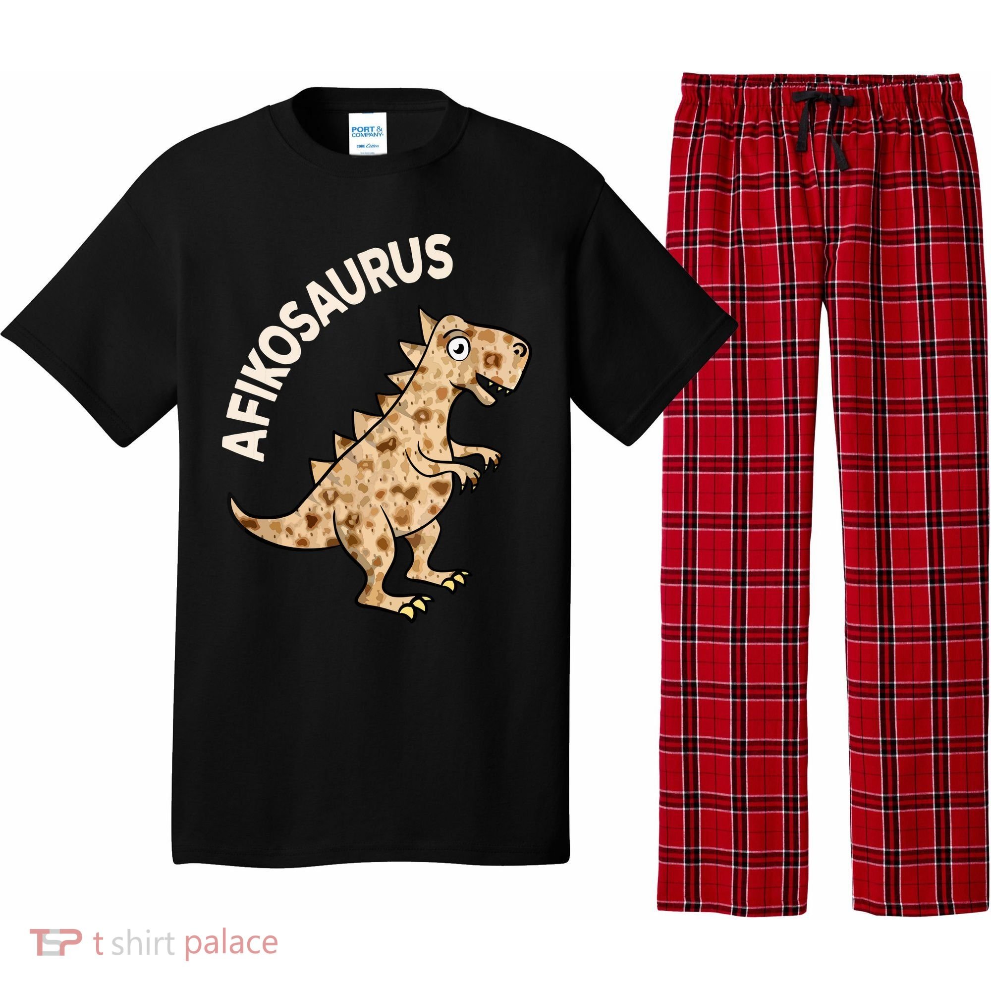 Dinosaur Afiko Hebrew Passover Jewish Funny Pajama Set