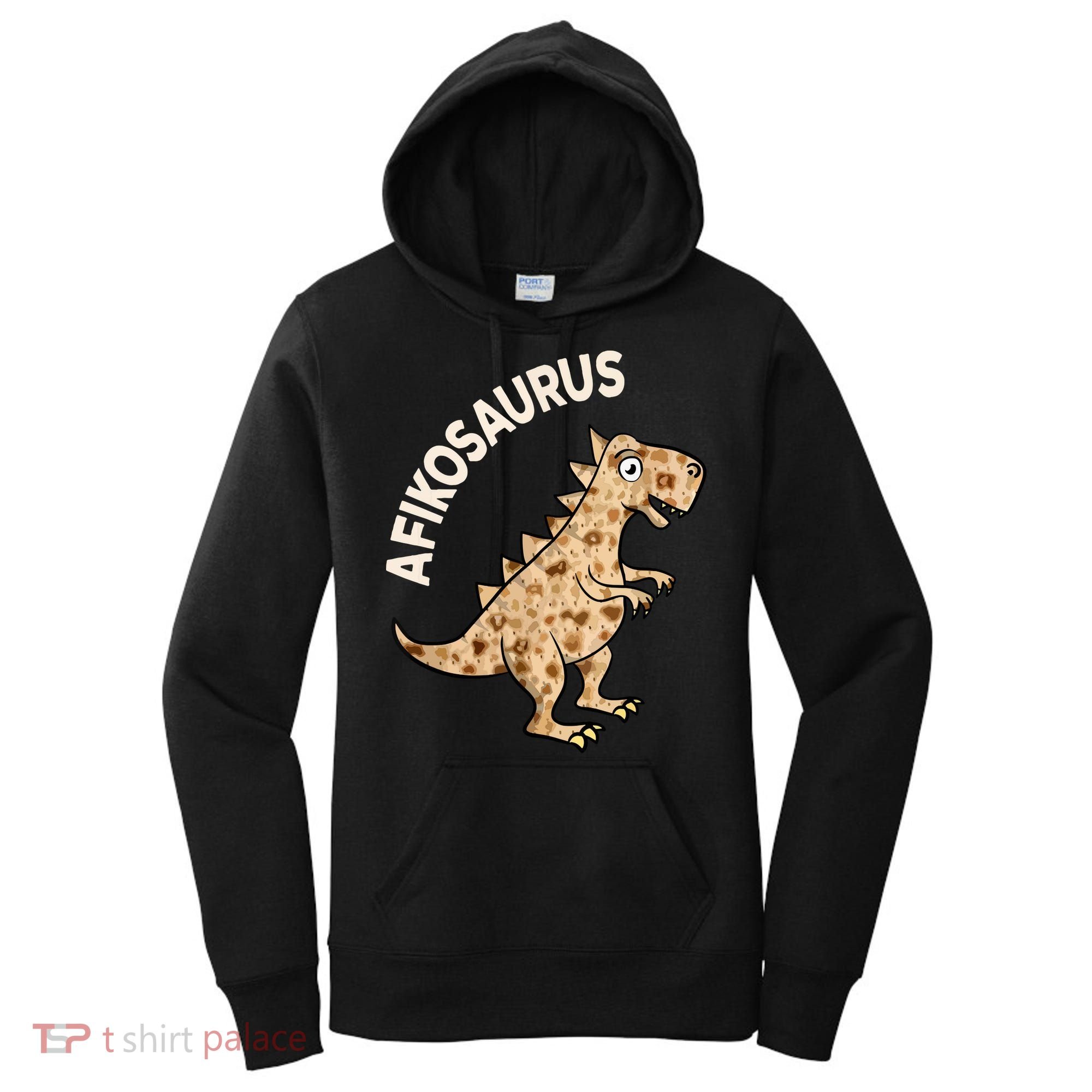 Dinosaur Afiko Hebrew Passover Jewish Funny Women's Hoodie
