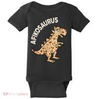 Dinosaur Afiko Hebrew Passover Jewish Funny Baby Bodysuit thumb 0