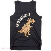 Dinosaur Afiko Hebrew Passover Jewish Funny Tank Top thumb 0