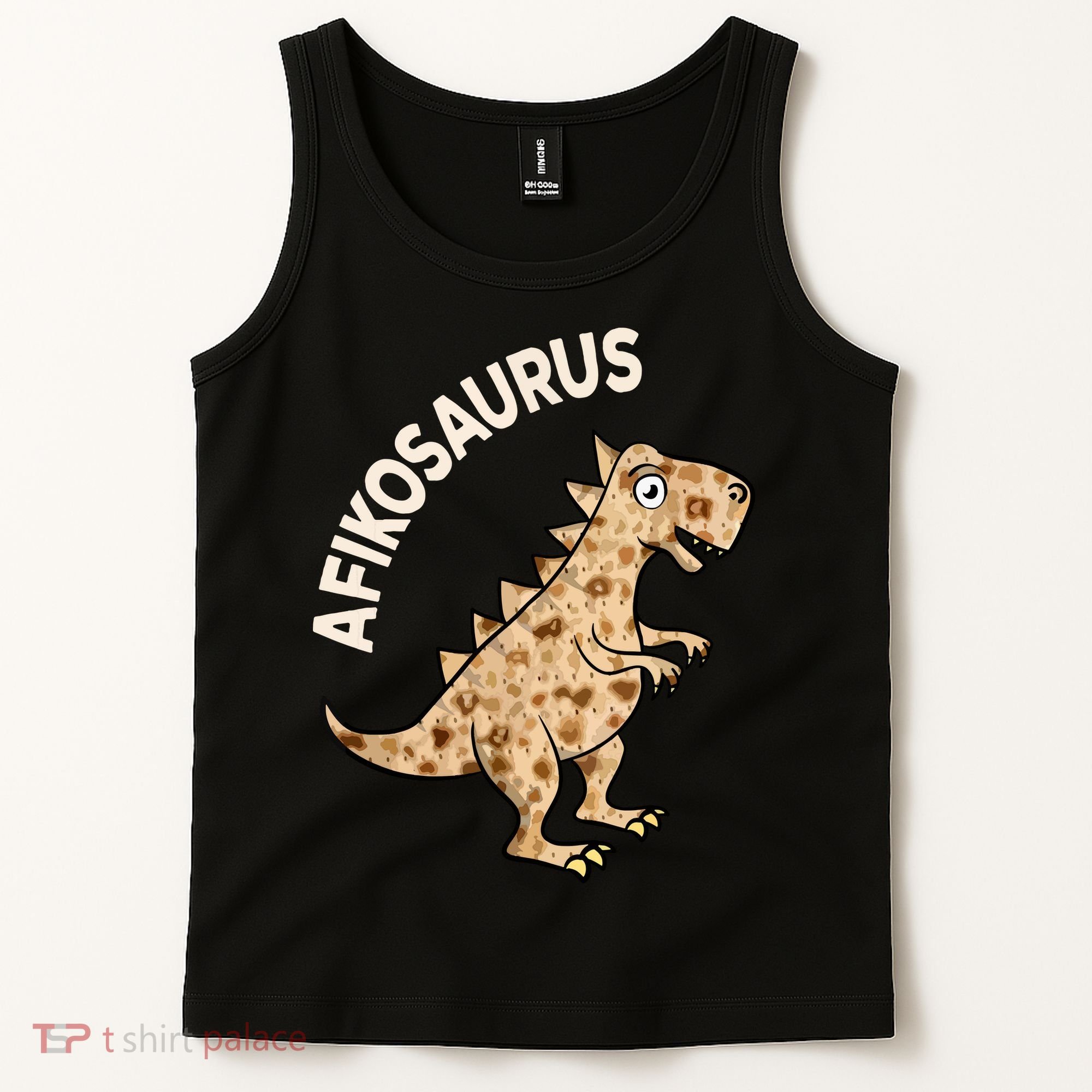Dinosaur Afiko Hebrew Passover Jewish Funny Tank Top