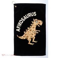 Dinosaur Afiko Hebrew Passover Jewish Funny Golf Towel thumb 0