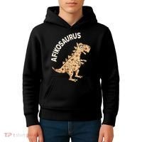 Dinosaur Afiko Hebrew Passover Jewish Funny Kids Hoodie thumb 4