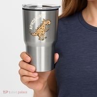 Dinosaur Afiko Hebrew Passover Jewish Funny Tumbler thumb 2